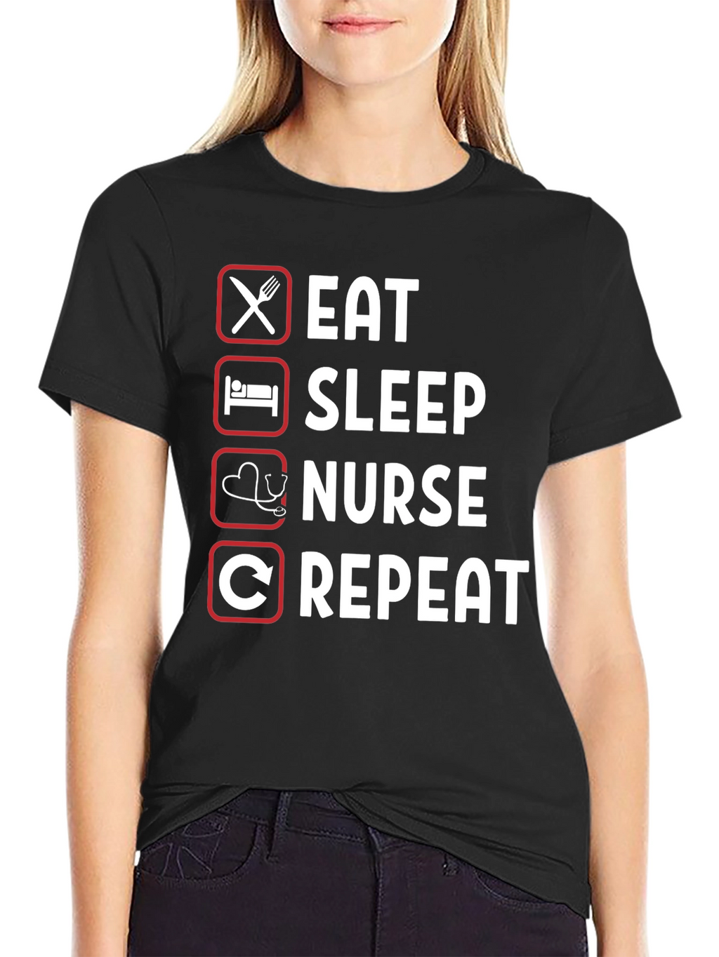 Eat Sleep Nurse Repeat T-Shirt