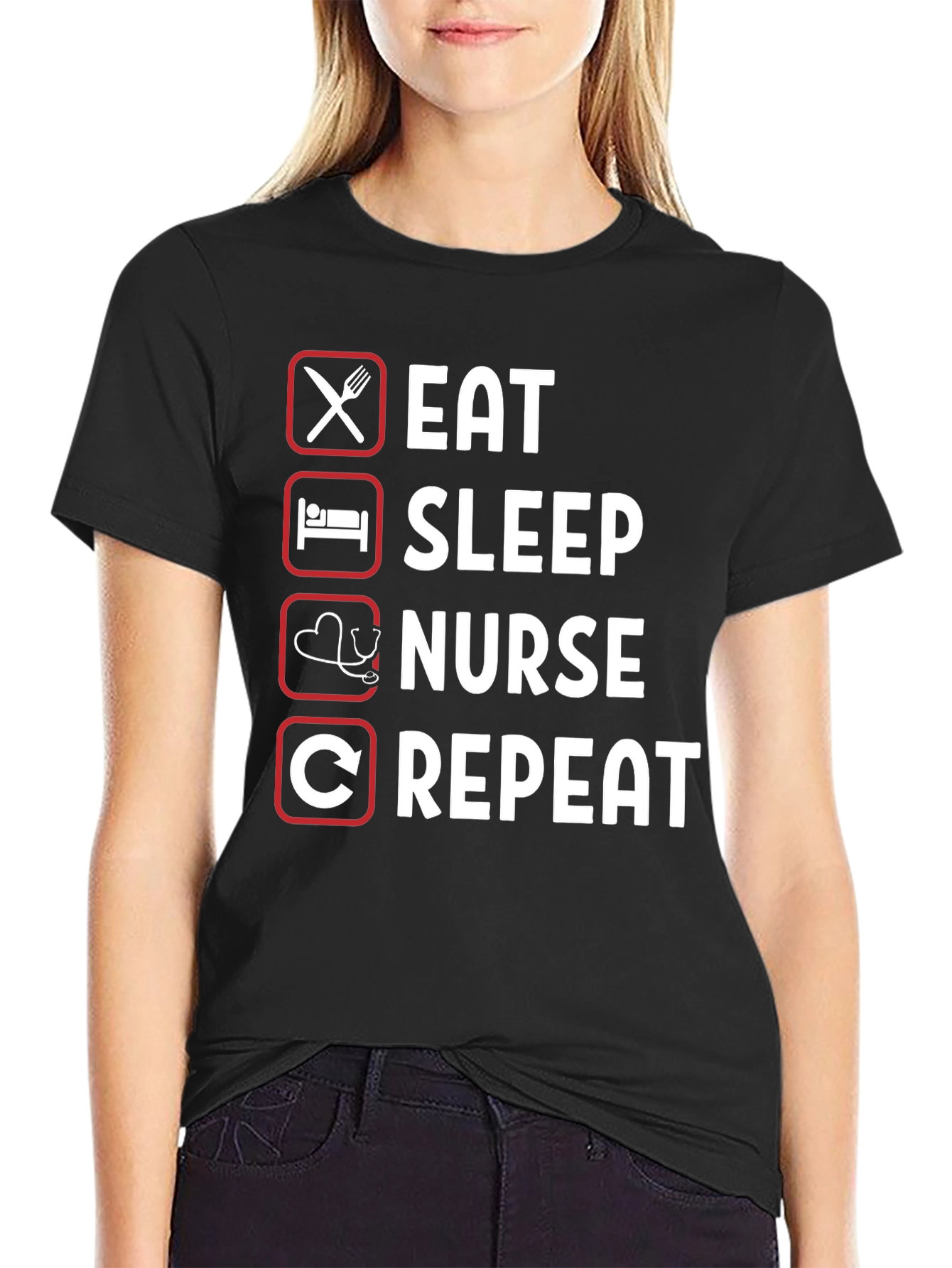 Eat Sleep Nurse Repeat T-Shirt