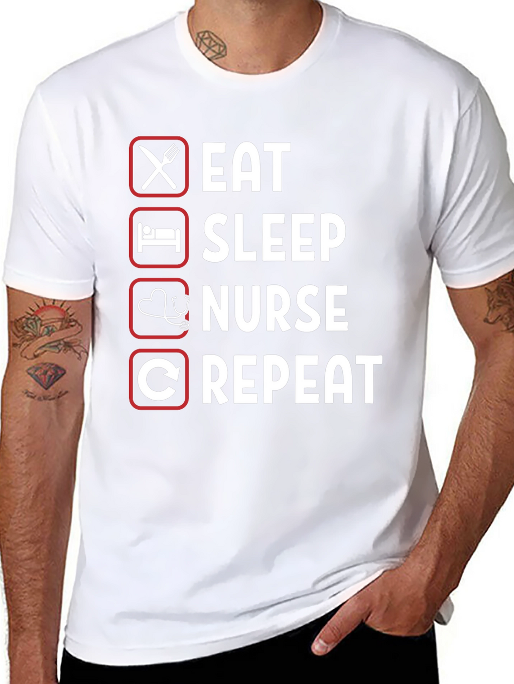 Eat Sleep Nurse Repeat T-Shirt
