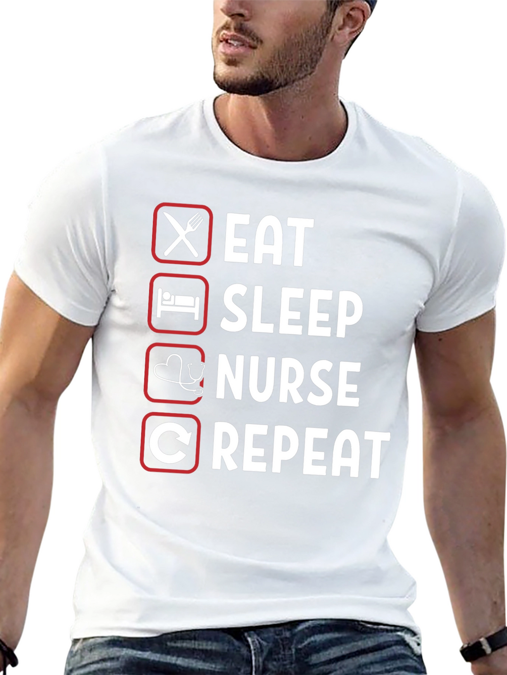 Eat Sleep Nurse Repeat T-Shirt