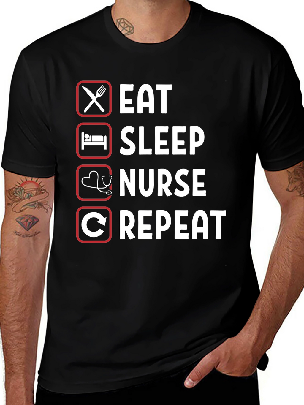 Eat Sleep Nurse Repeat T-Shirt