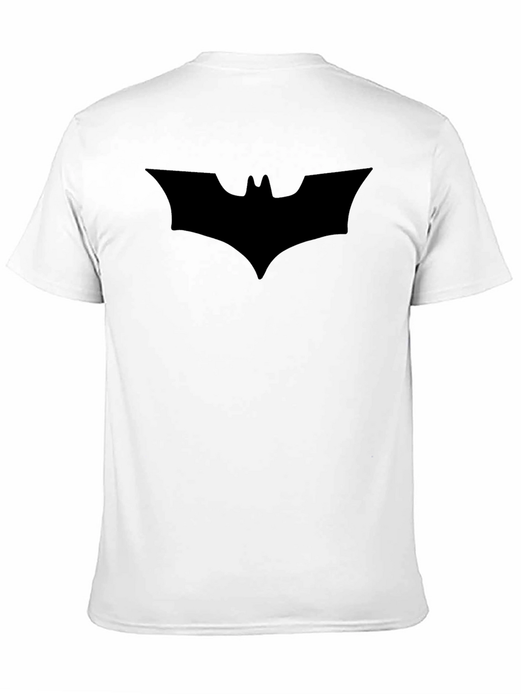 Mens Black Batman Logo T-Shirt