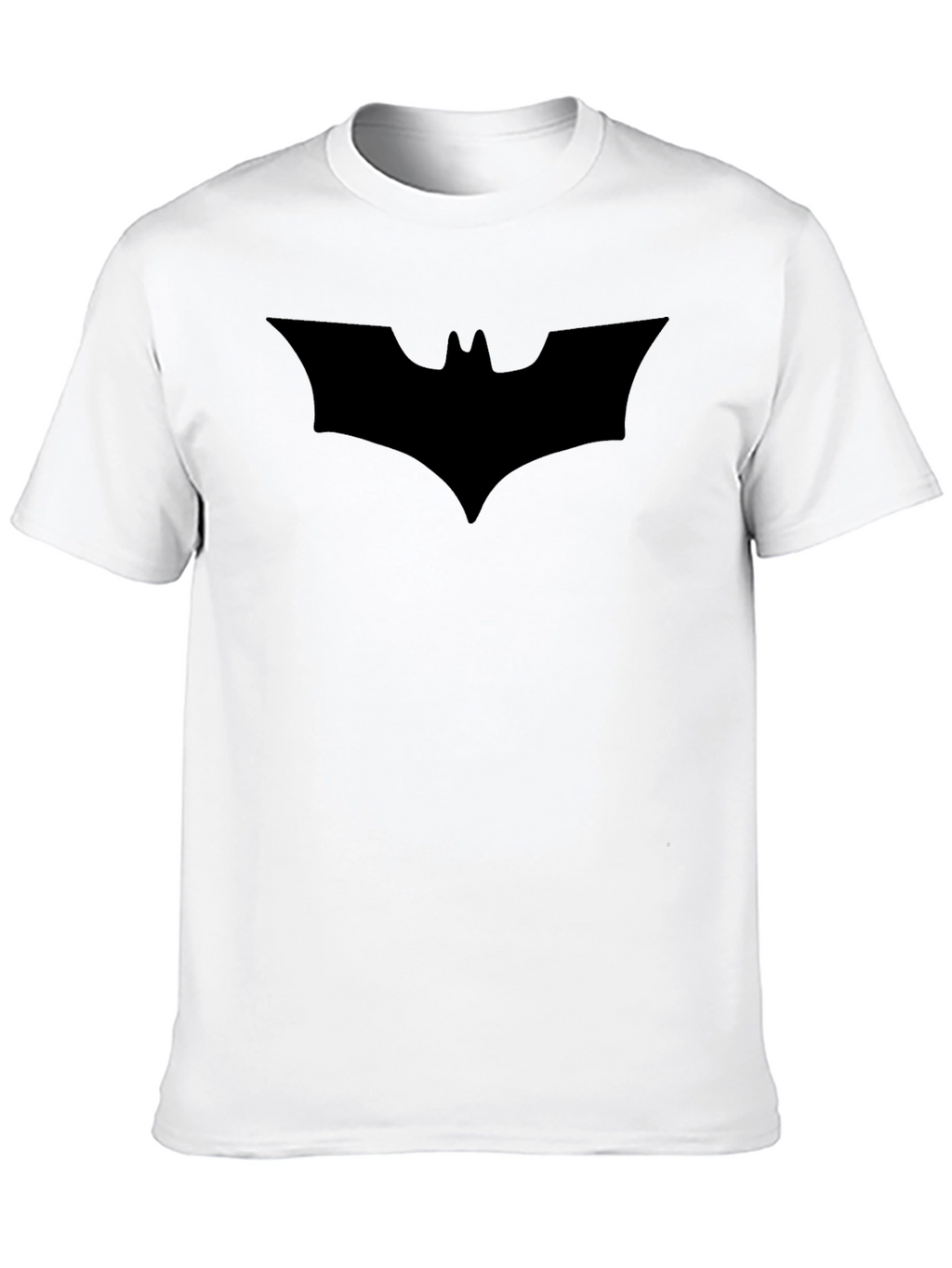 Mens Black Batman Logo T-Shirt