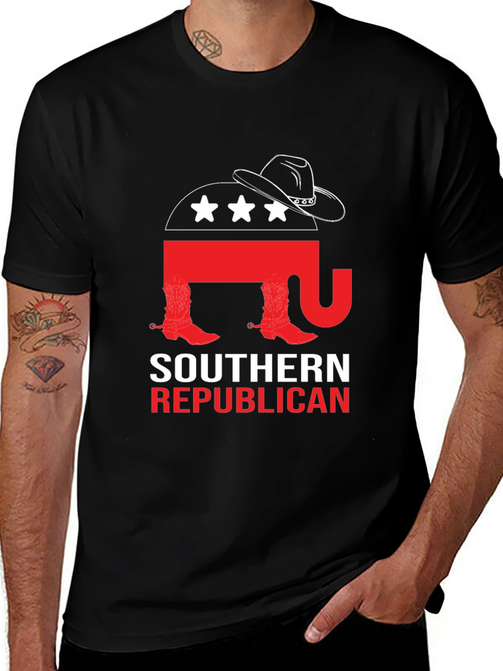 Southern Republican T-Shirt: Cowboy Elephant Tee