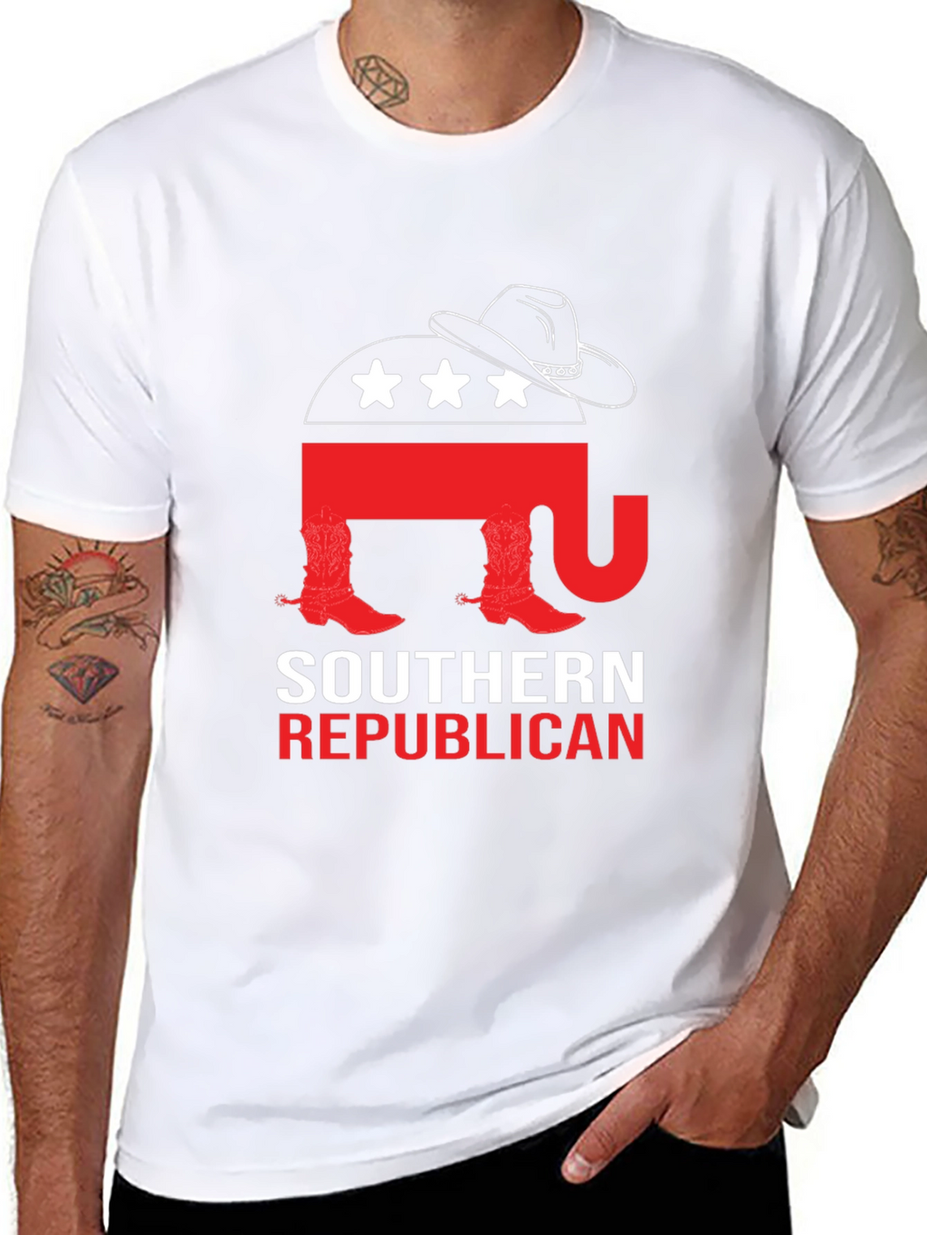 Southern Republican T-Shirt: Cowboy Elephant Tee