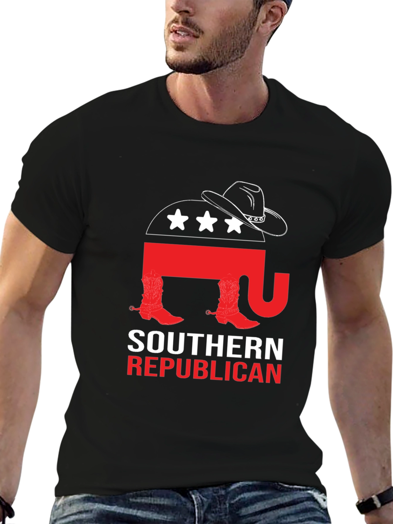 Southern Republican T-Shirt: Cowboy Elephant Tee