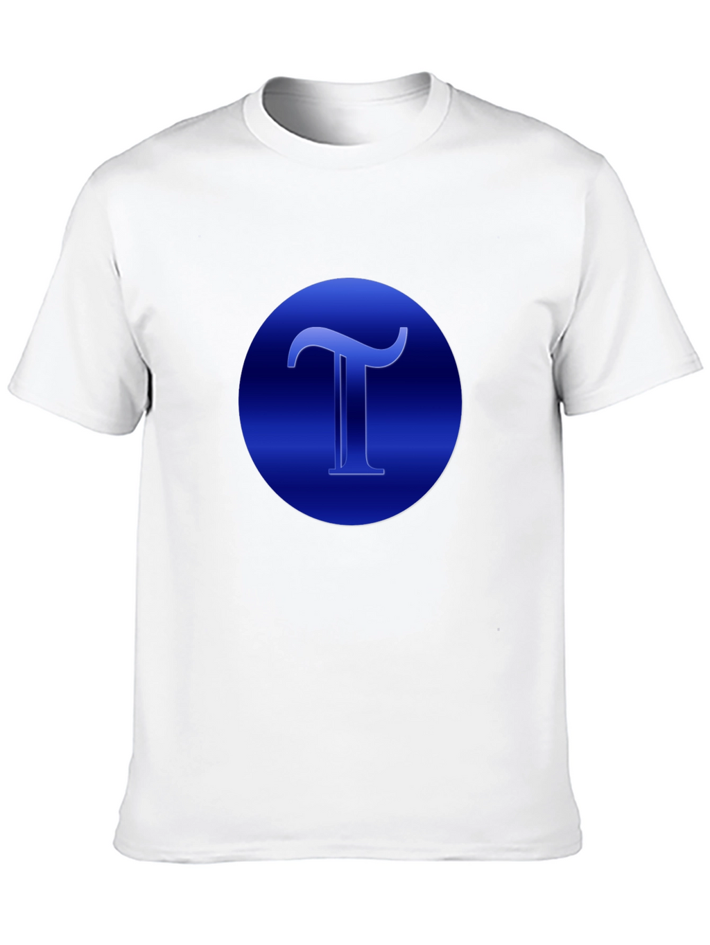 Blue T Graphic Black T-Shirt