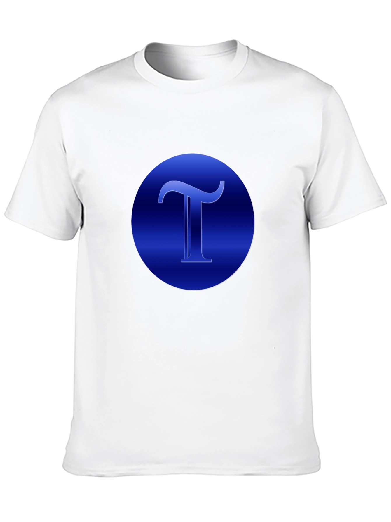 Blue T Graphic Black T-Shirt