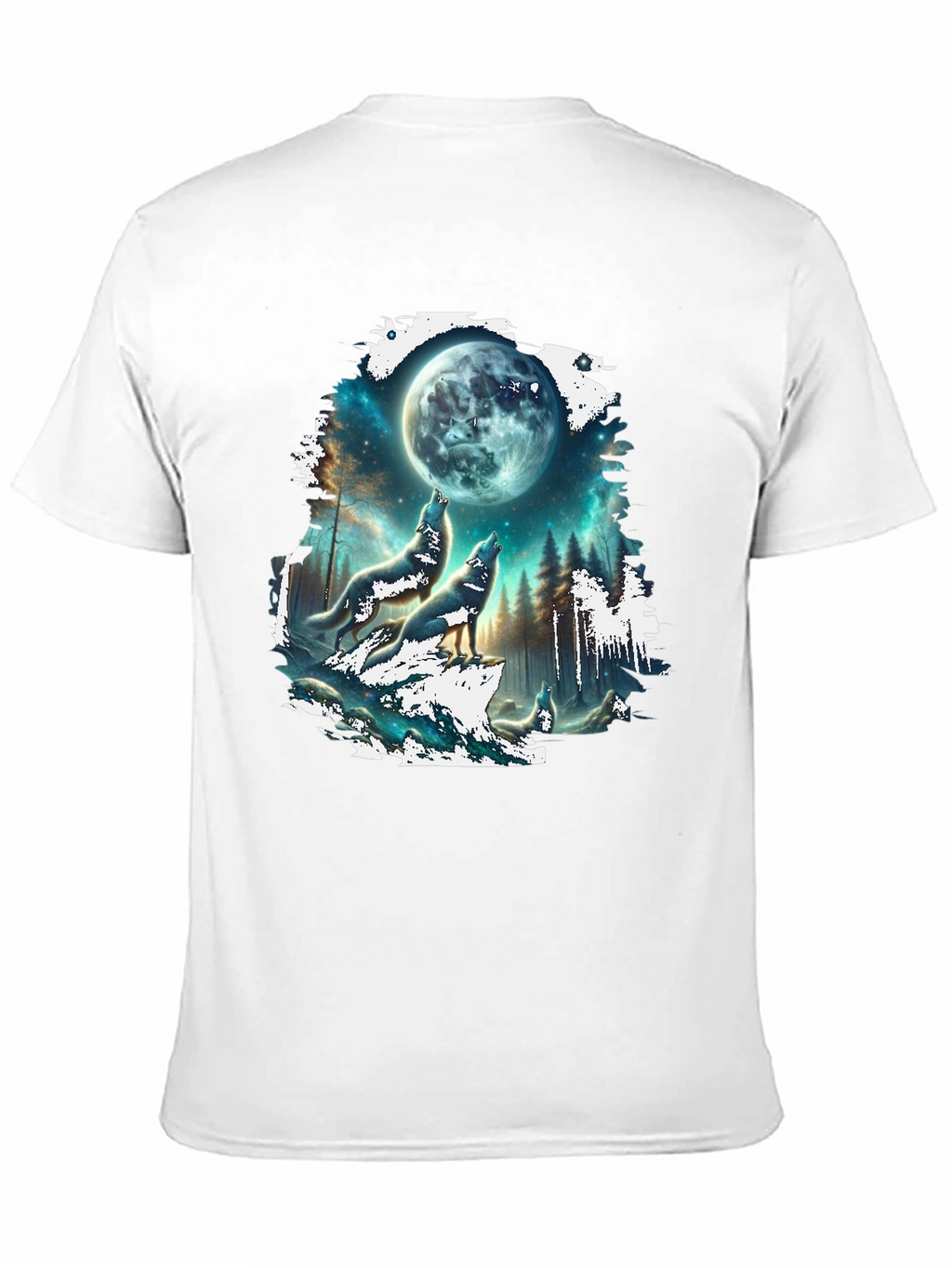 Wolf Moon T-Shirt - Black Graphic Tee