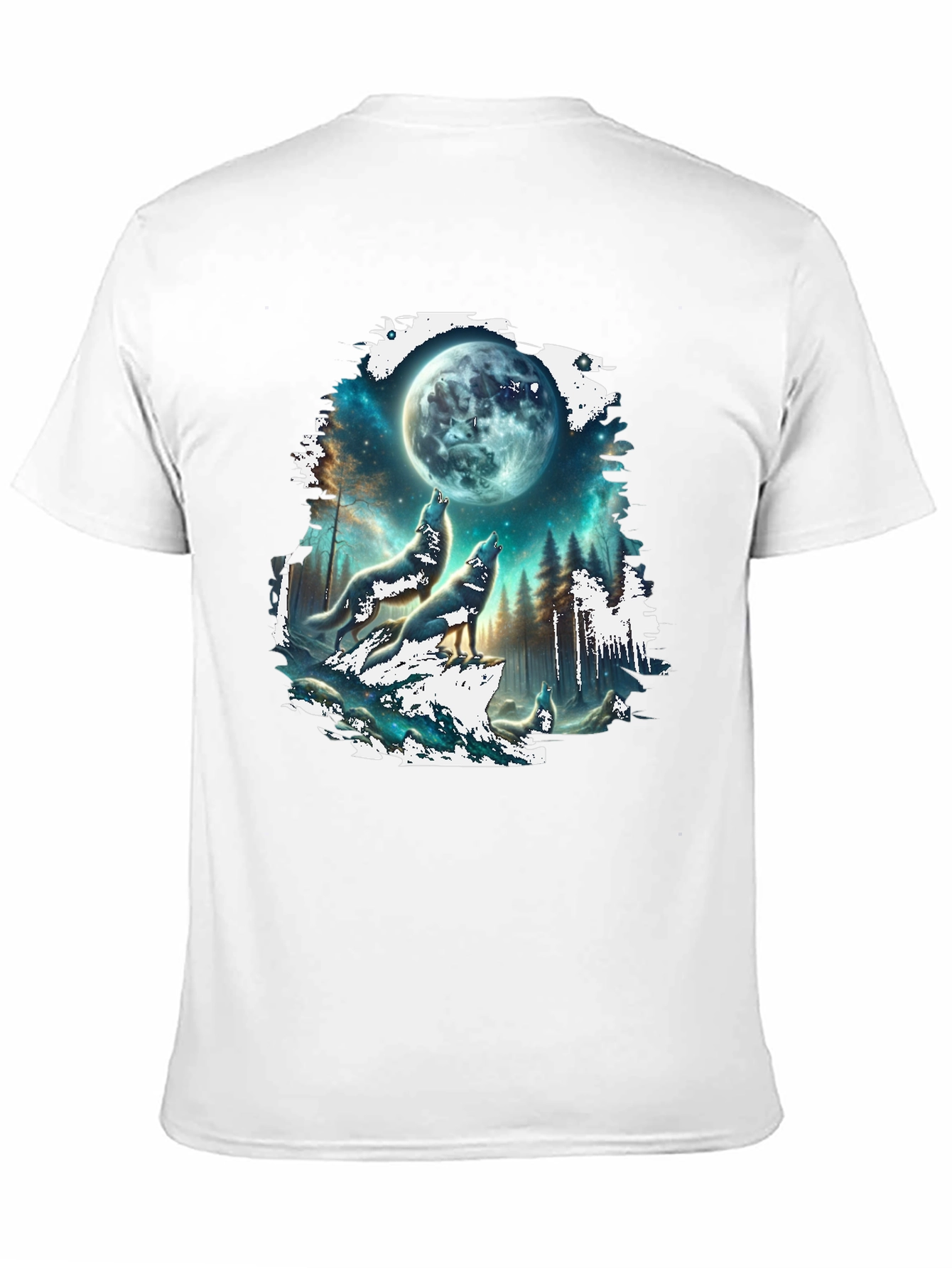 Wolf Moon T-Shirt - Black Graphic Tee