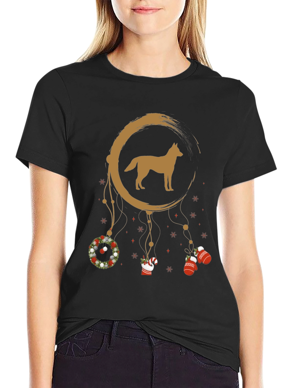 Dog Dream Catcher Christmas T-Shirt