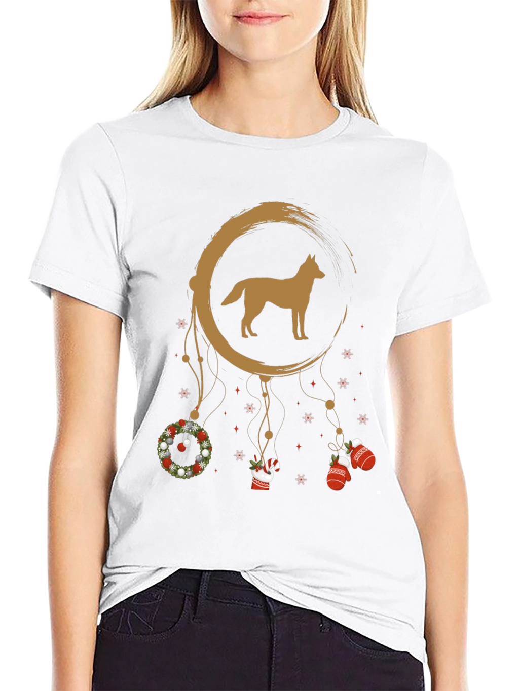 Dog Dream Catcher Christmas T-Shirt