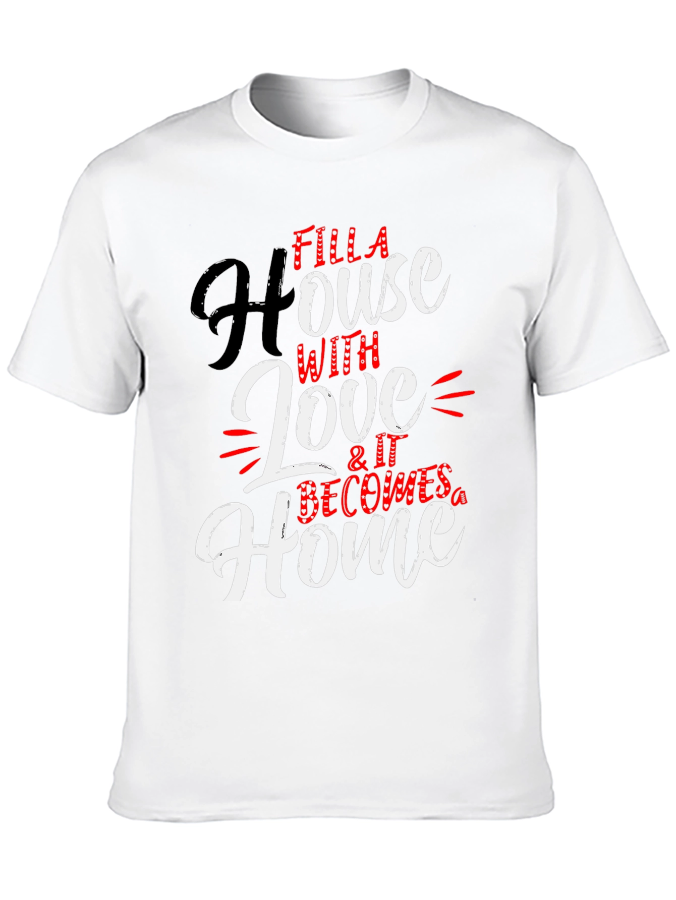 Filla House with Love Black T-Shirt