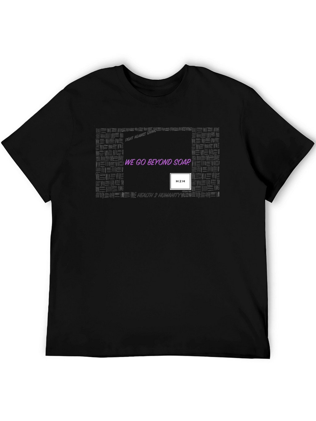 We Go Beyond Soap Black Graphic T-Shirt