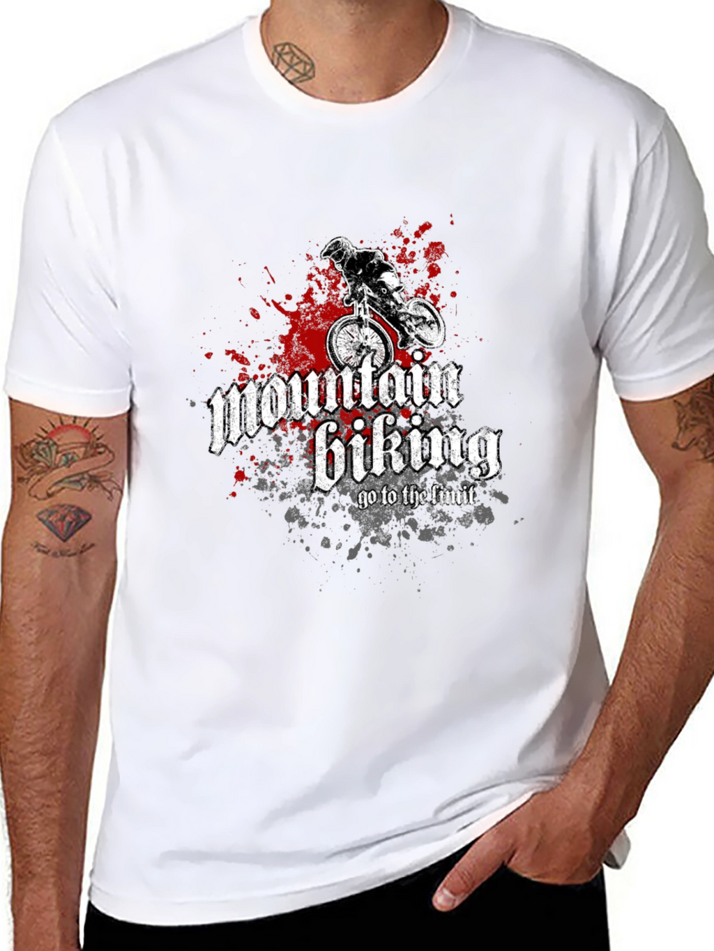 Mountain Biking Graphic Tee - Ride to the Limit!