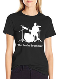 The Funky Drummer Black T-Shirt