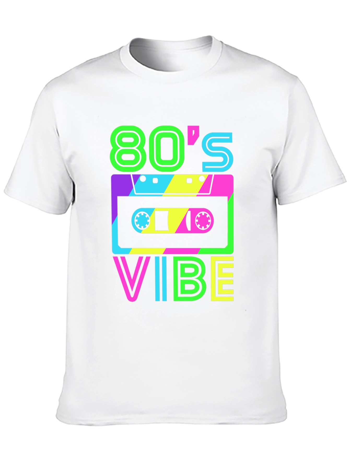 80s Vibe Retro Graphic Tee - Classic Cassette Design