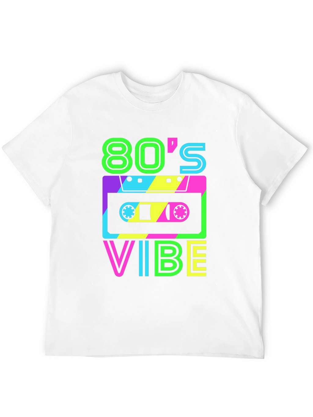 80s Vibe Retro Graphic Tee - Classic Cassette Design