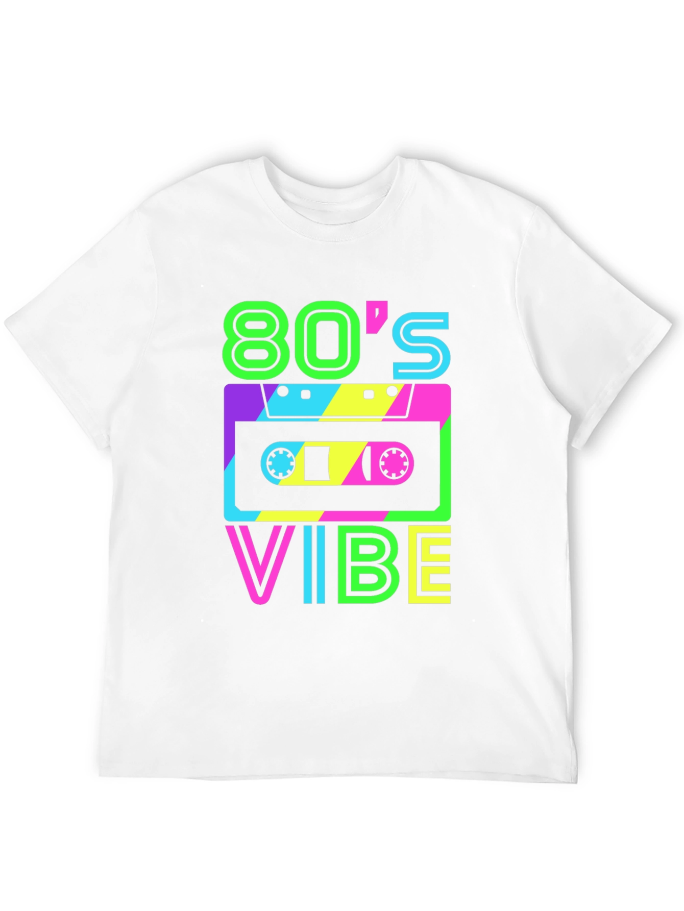 80s Vibe Retro Graphic Tee - Classic Cassette Design