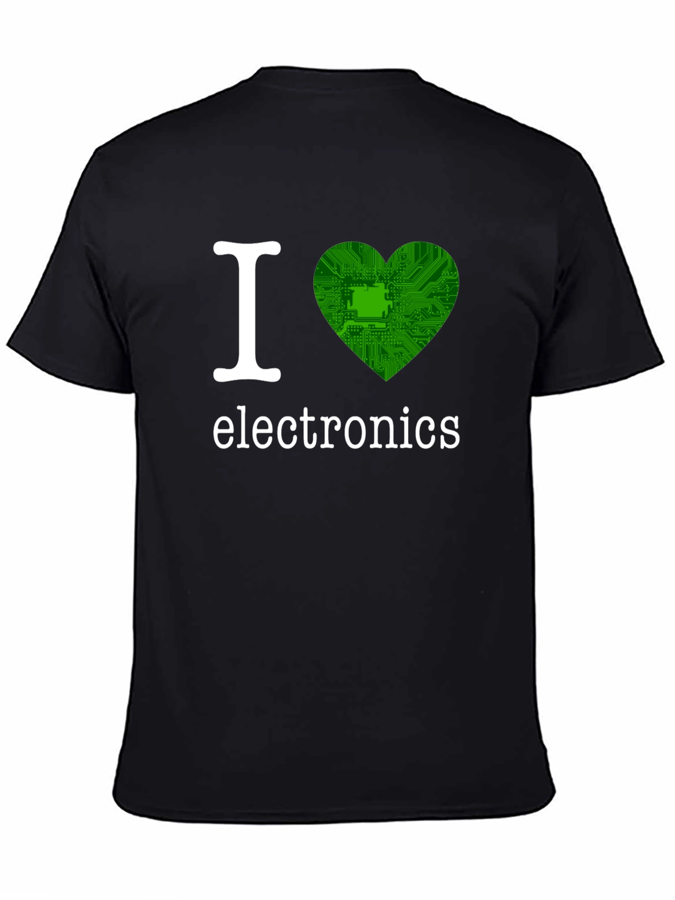 I Love Electronics T-Shirt - Circuit Board Heart