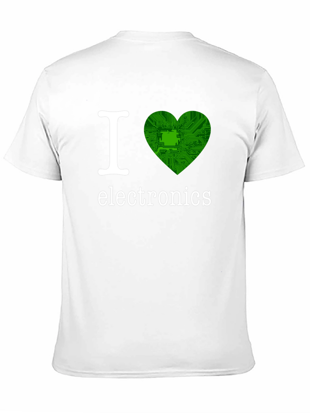 I Love Electronics T-Shirt - Circuit Board Heart