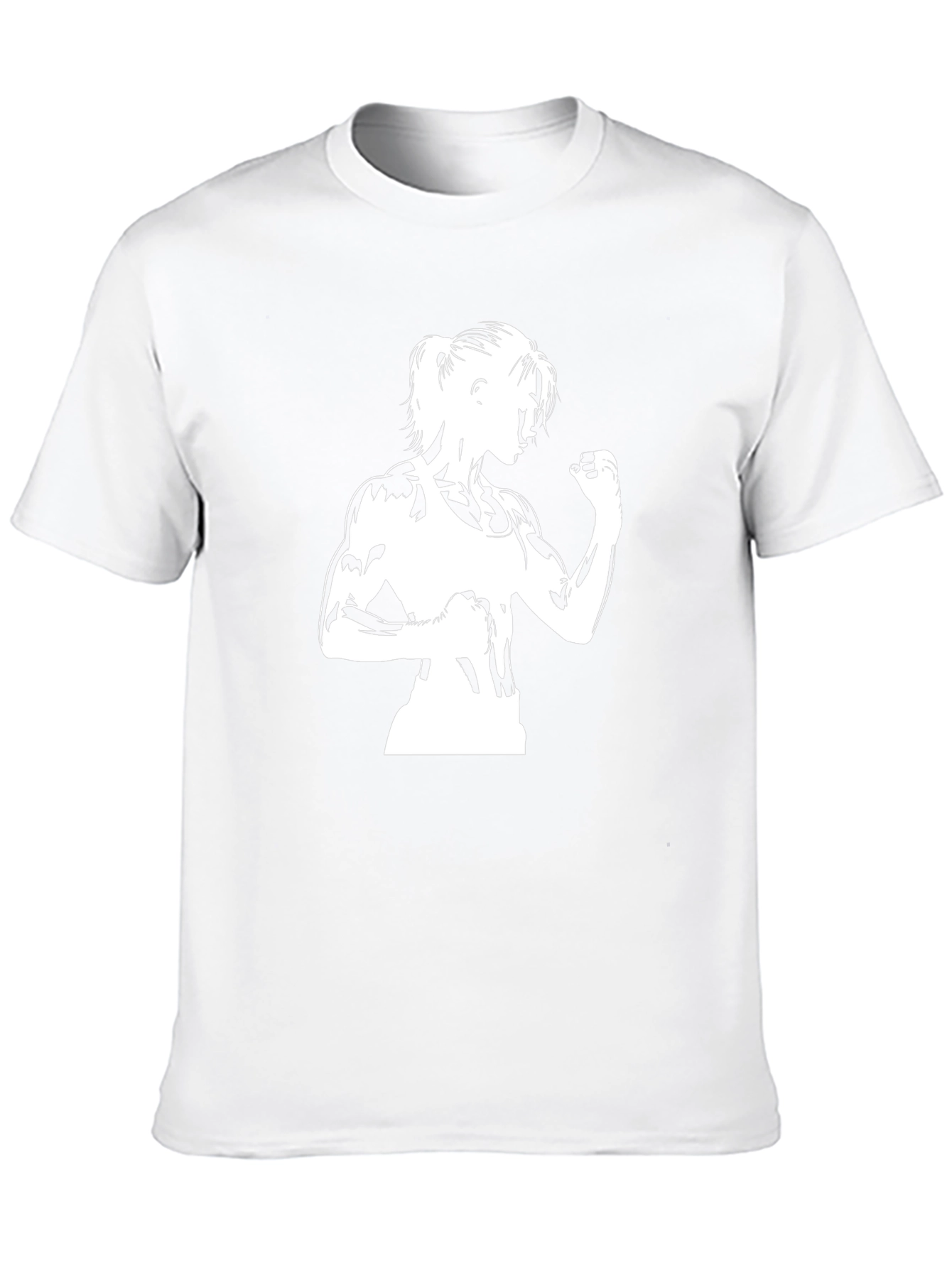 Fitness Graphic Tee - Black Cotton T-Shirt