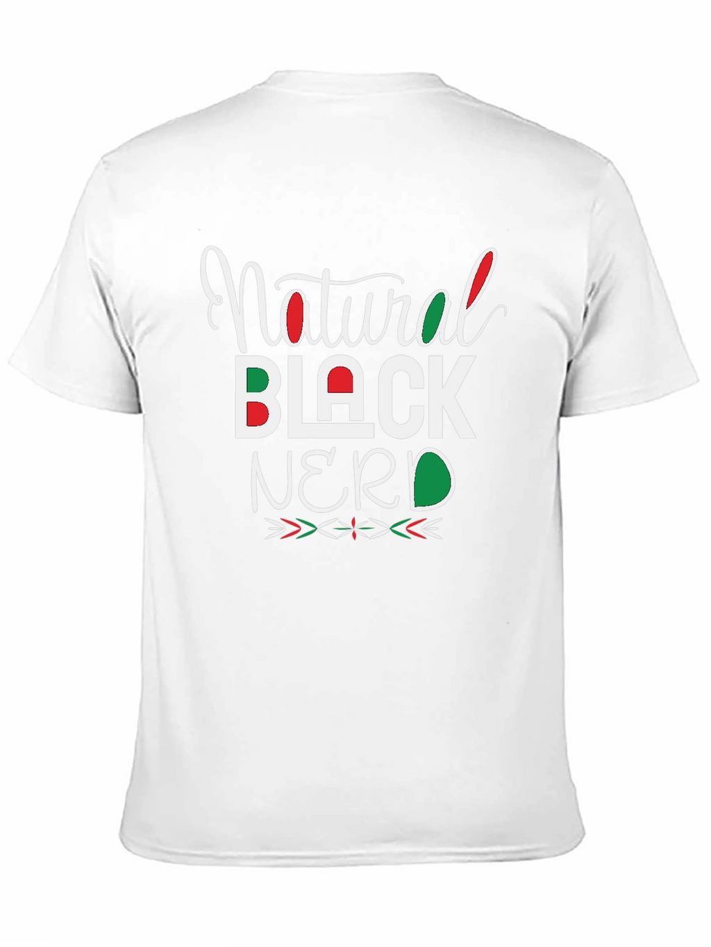 Natural Black Nerd Graphic T-Shirt