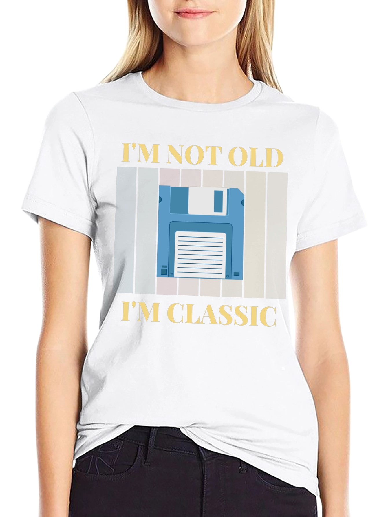 Im Not Old Im Classic Retro Floppy Disk T-Shirt