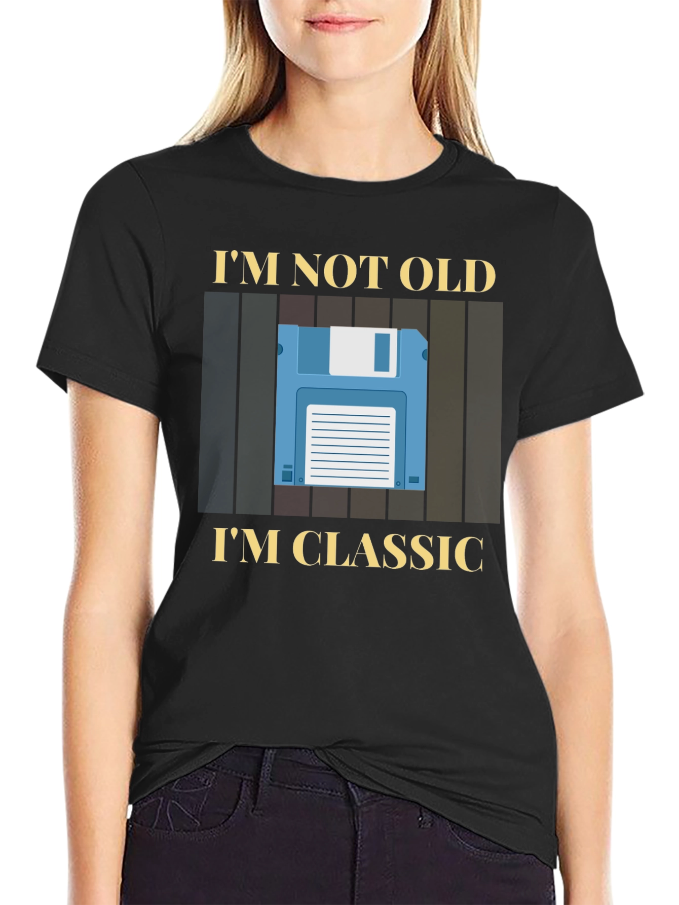 Im Not Old Im Classic Retro Floppy Disk T-Shirt