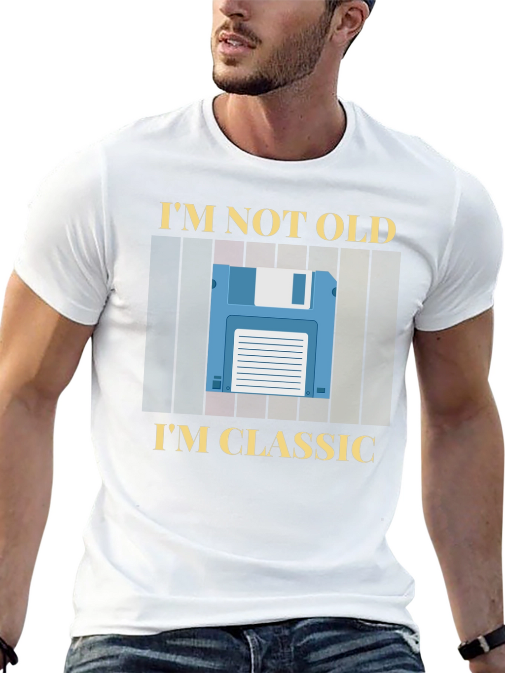 Im Not Old Im Classic Retro Floppy Disk T-Shirt