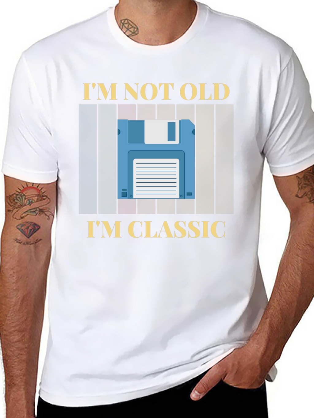 Im Not Old Im Classic Retro Floppy Disk T-Shirt