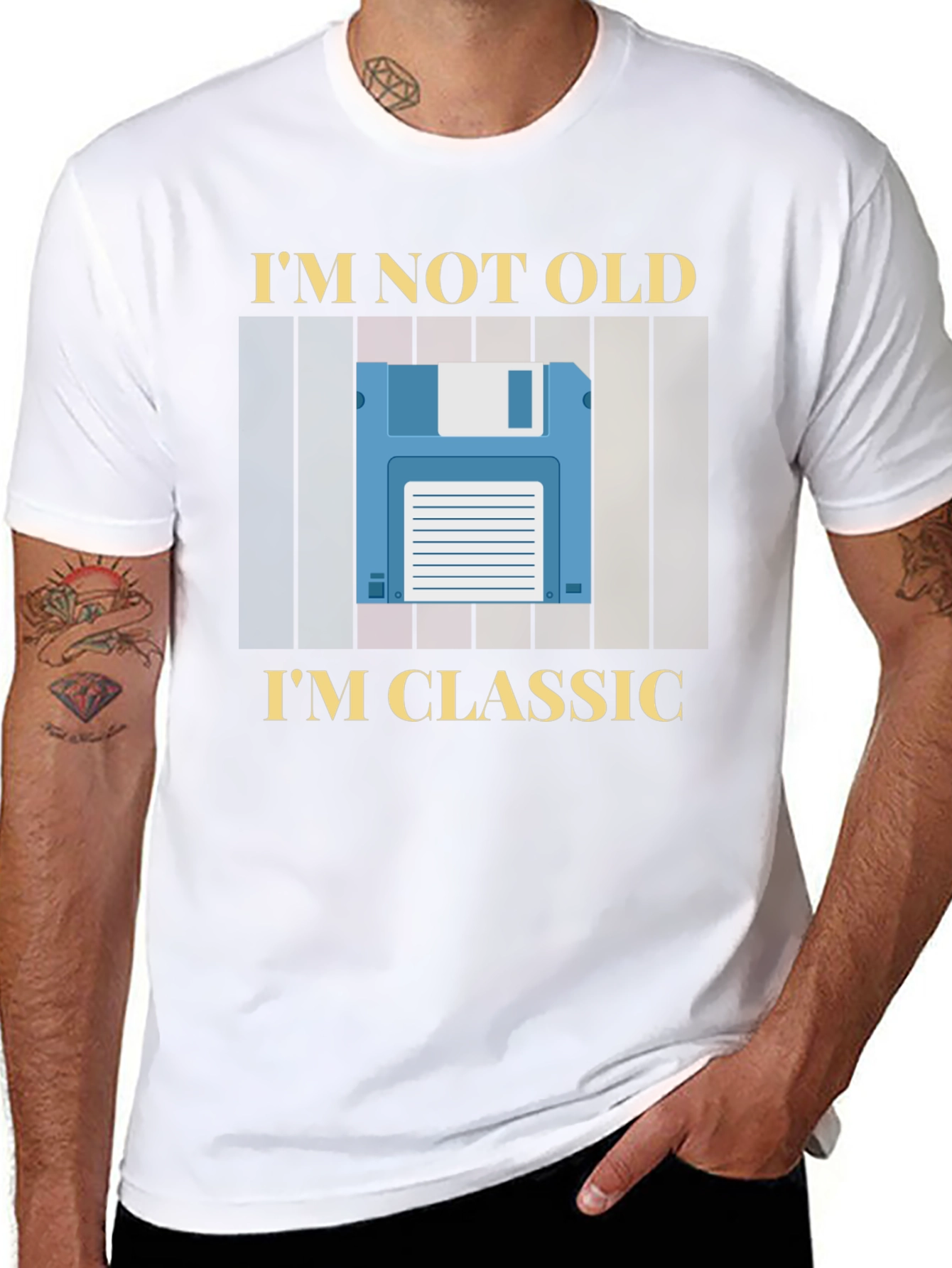 Im Not Old Im Classic Retro Floppy Disk T-Shirt