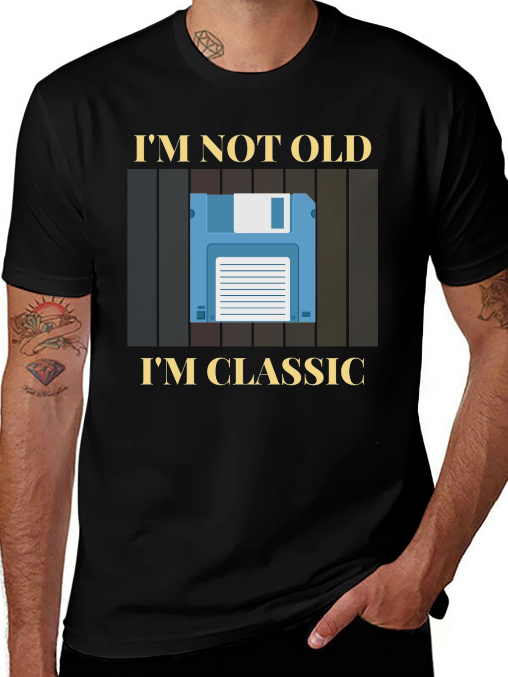 Im Not Old Im Classic Retro Floppy Disk T-Shirt