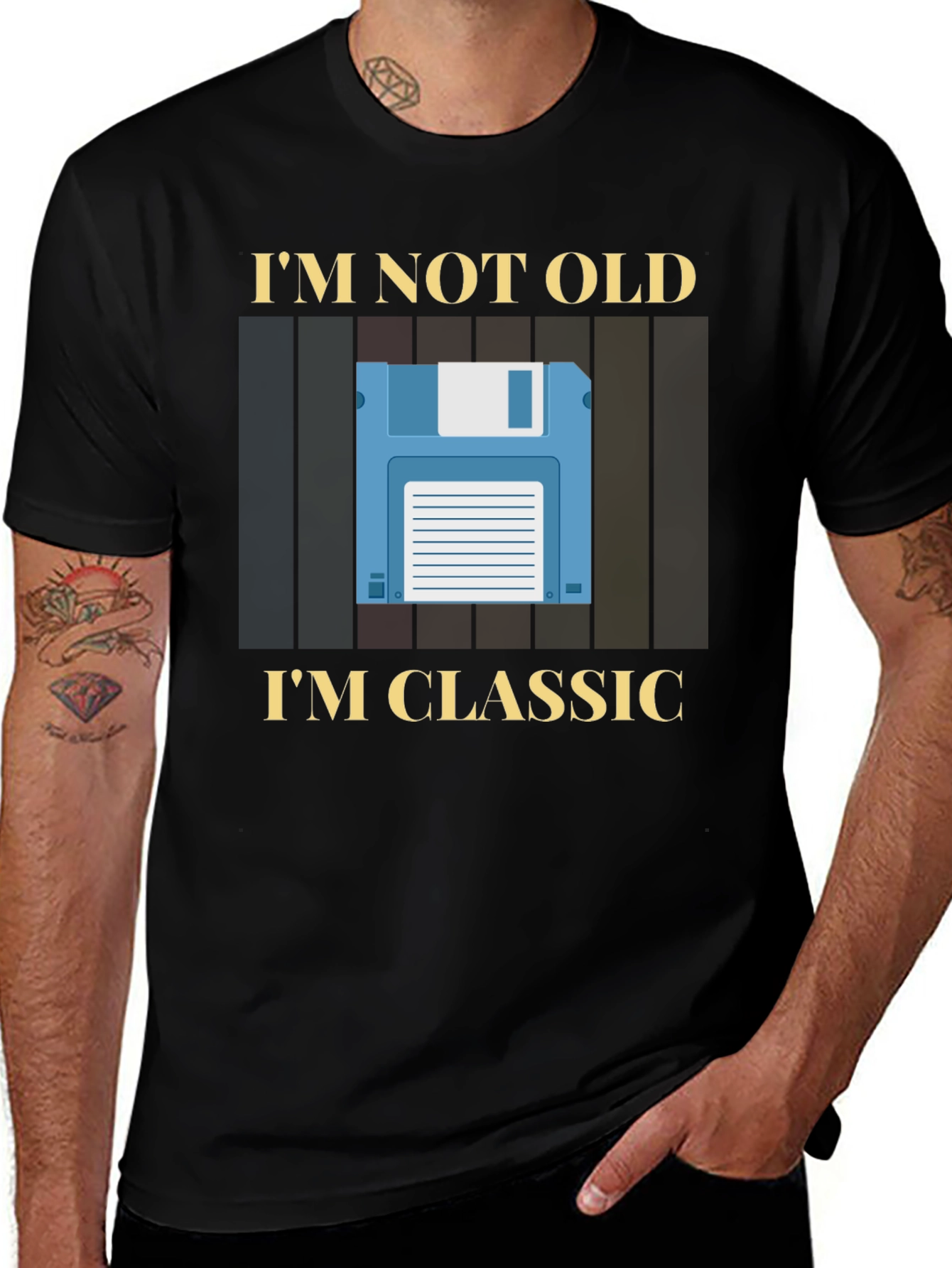 Im Not Old Im Classic Retro Floppy Disk T-Shirt