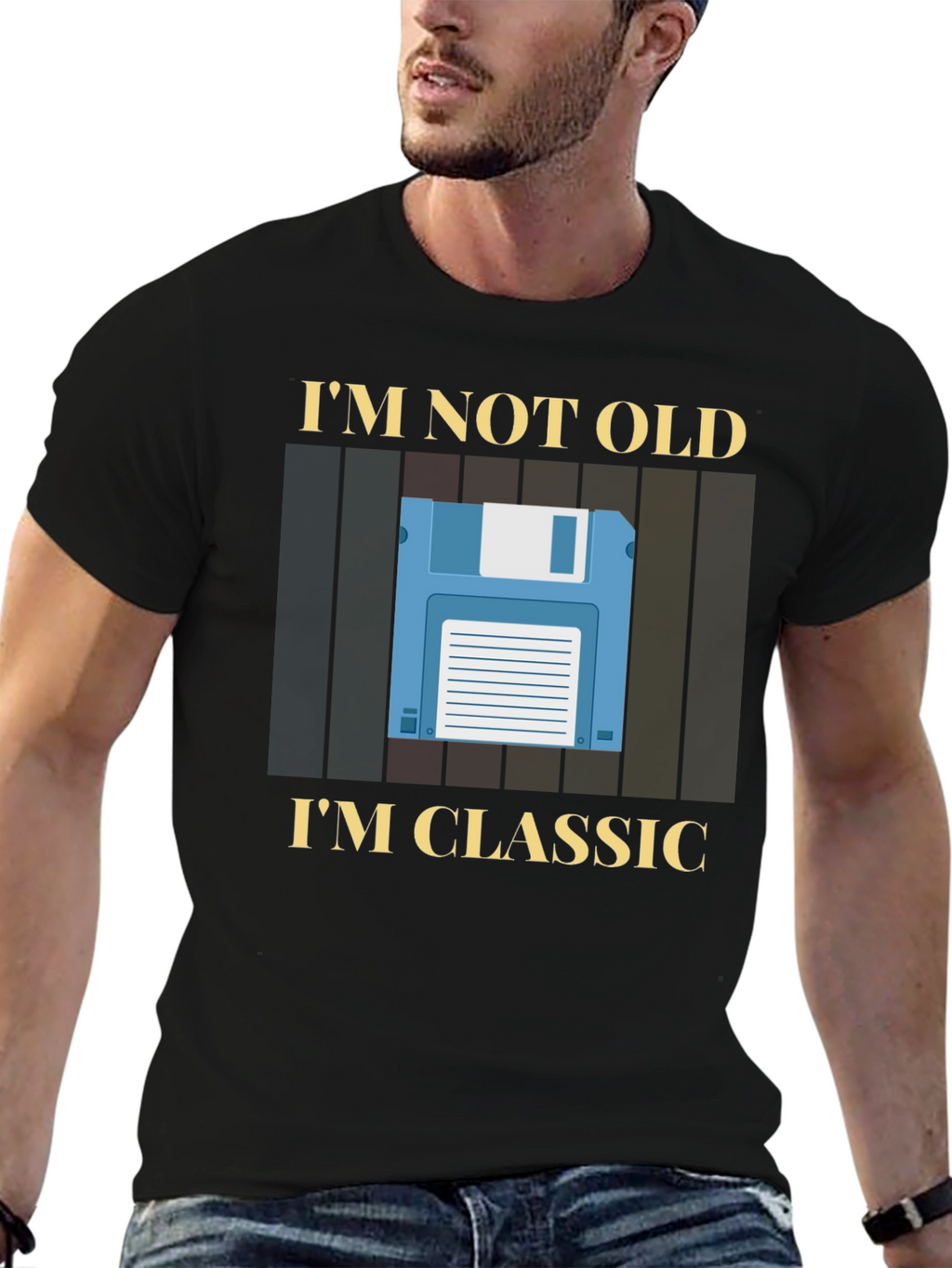 Im Not Old Im Classic Retro Floppy Disk T-Shirt