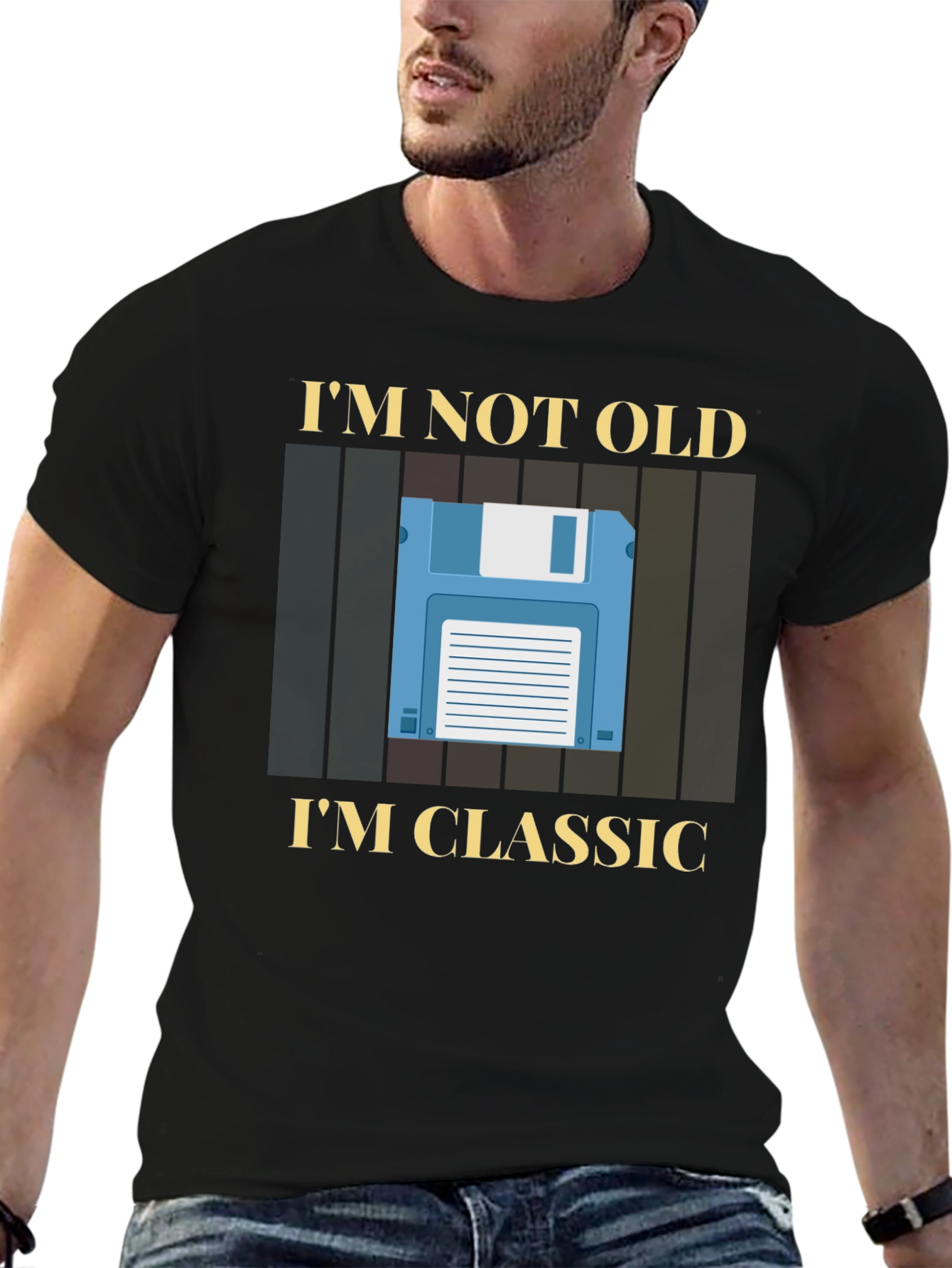 Im Not Old Im Classic Retro Floppy Disk T-Shirt