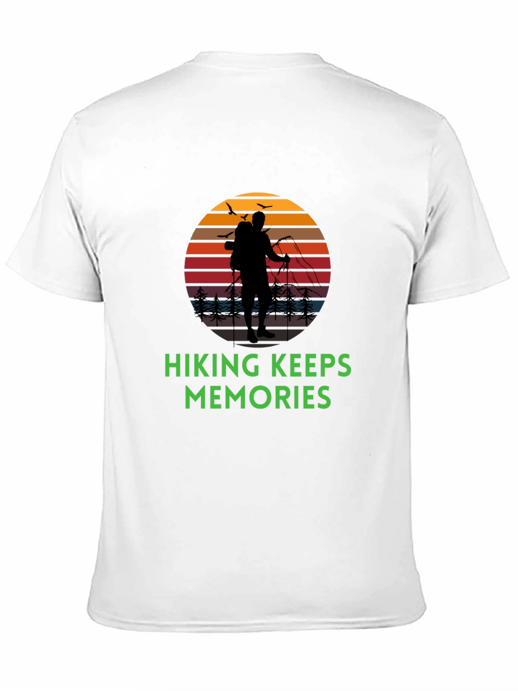 Hiking Keeps Memories T-Shirt - Black