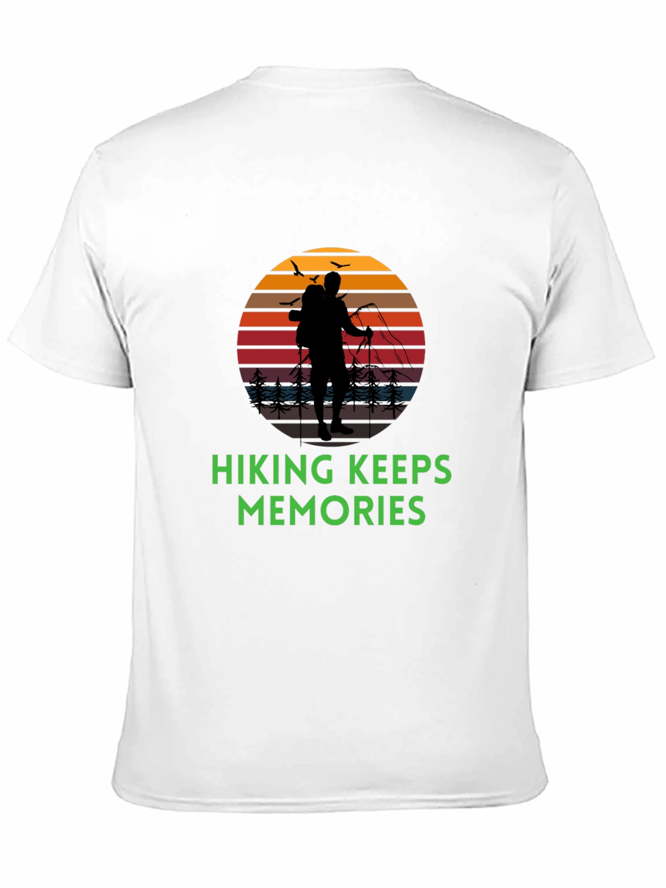 Hiking Keeps Memories T-Shirt - Black