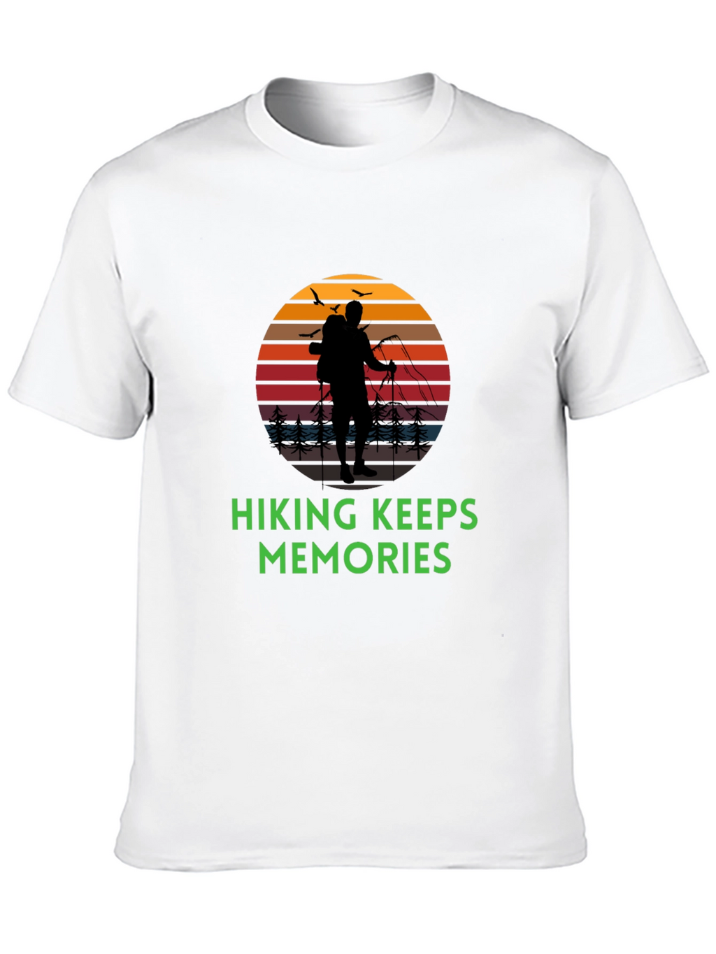 Hiking Keeps Memories T-Shirt - Black