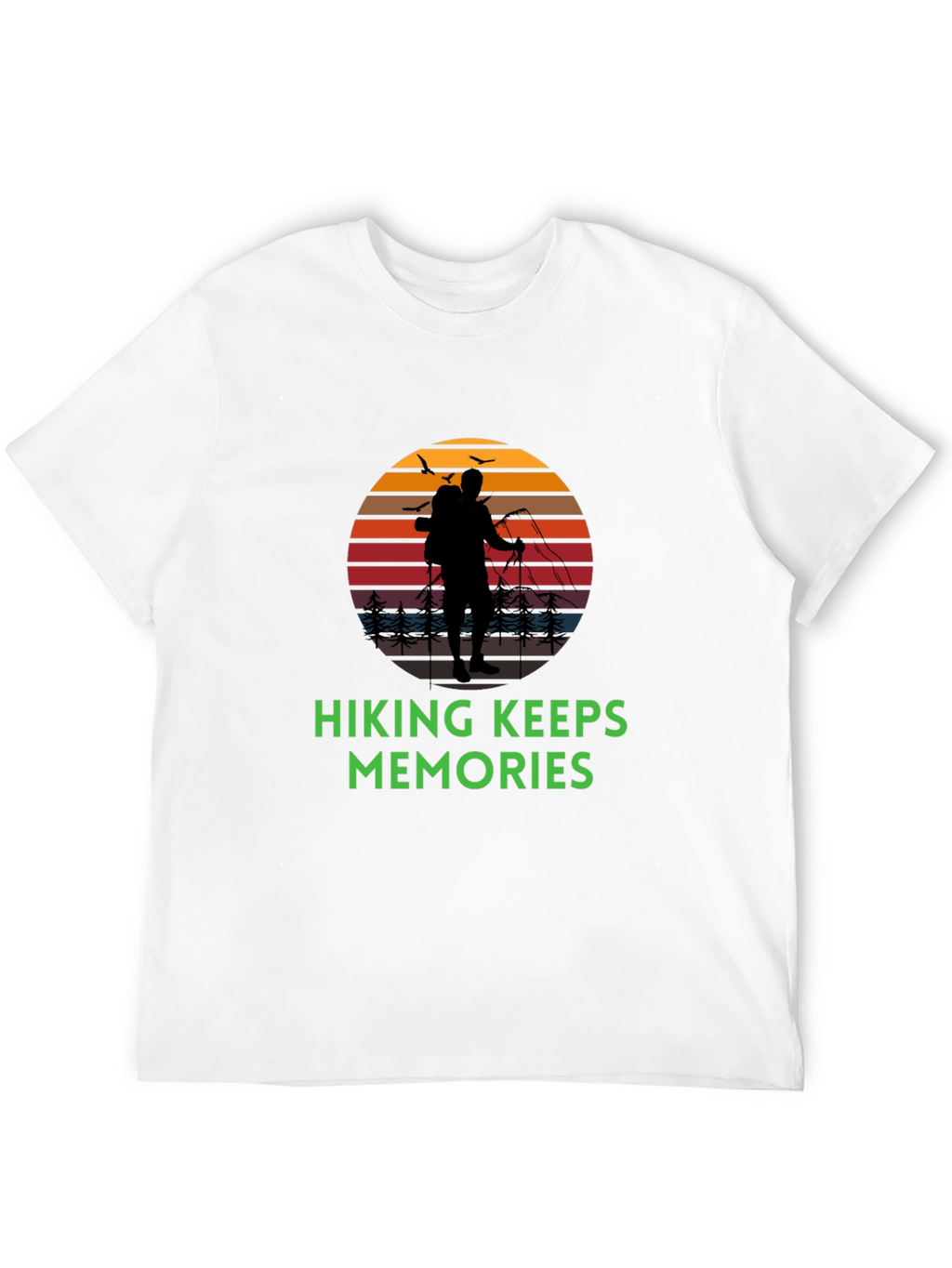 Hiking Keeps Memories T-Shirt - Black