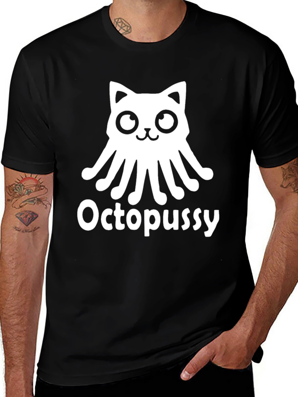 Octopussy T-Shirt - Cat Octopus Graphic Tee