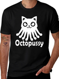 Octopussy T-Shirt - Cat Octopus Graphic Tee