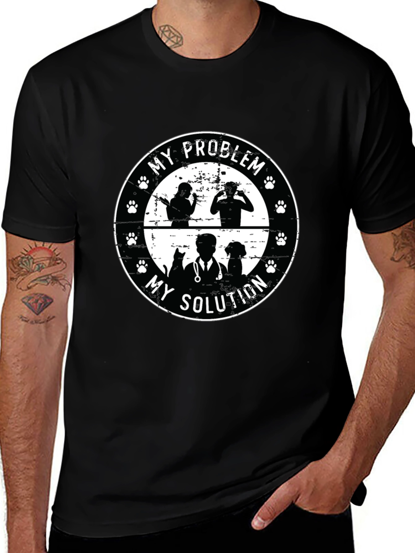 My Problem My Solution Pet Lover Graphic Tee