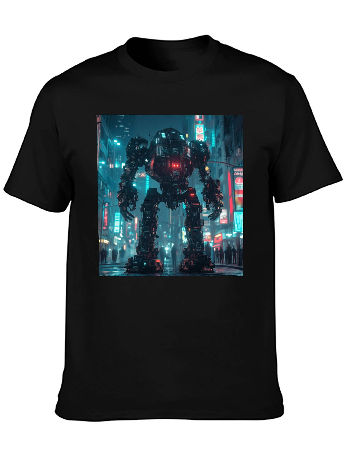 Cyberpunk Robot Graphic T-Shirt