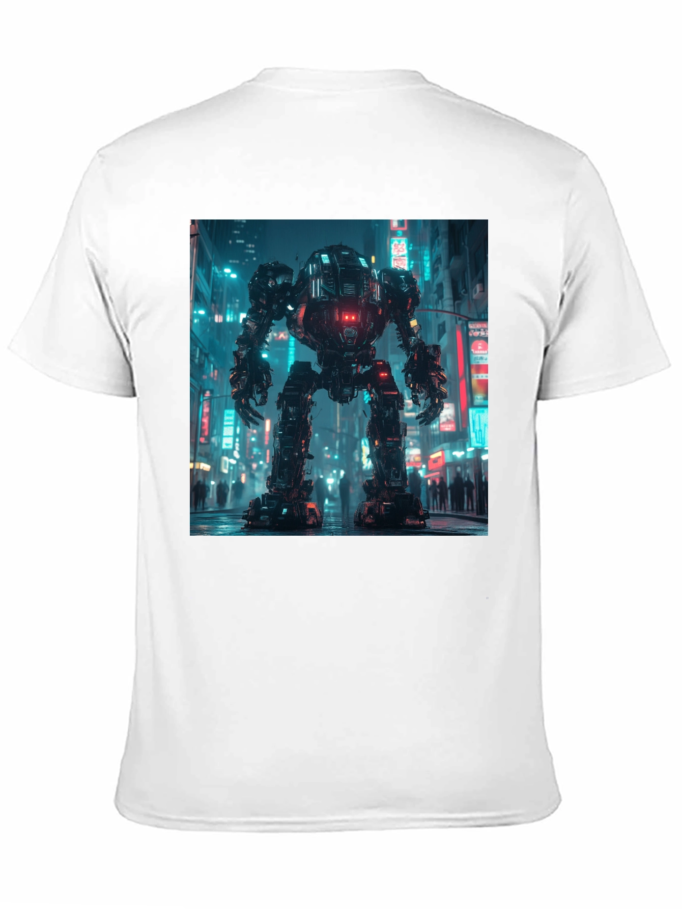 Cyberpunk Robot Graphic T-Shirt