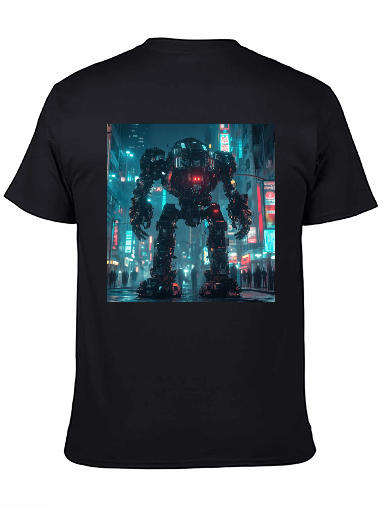 Cyberpunk Robot Graphic T-Shirt