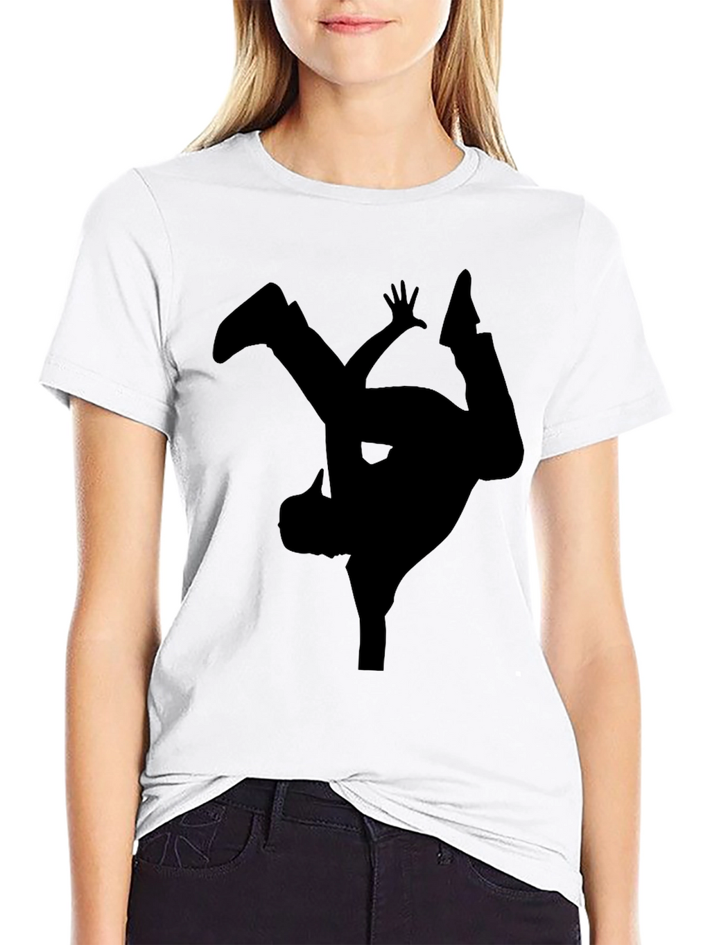 Breakdance Silhouette Black T-Shirt