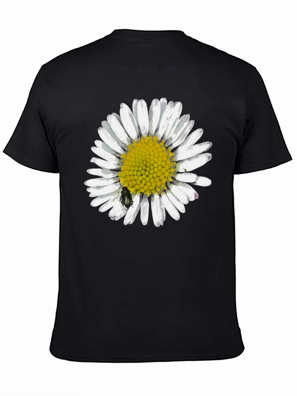 Daisy Graphic Tee - Black Casual T-Shirt