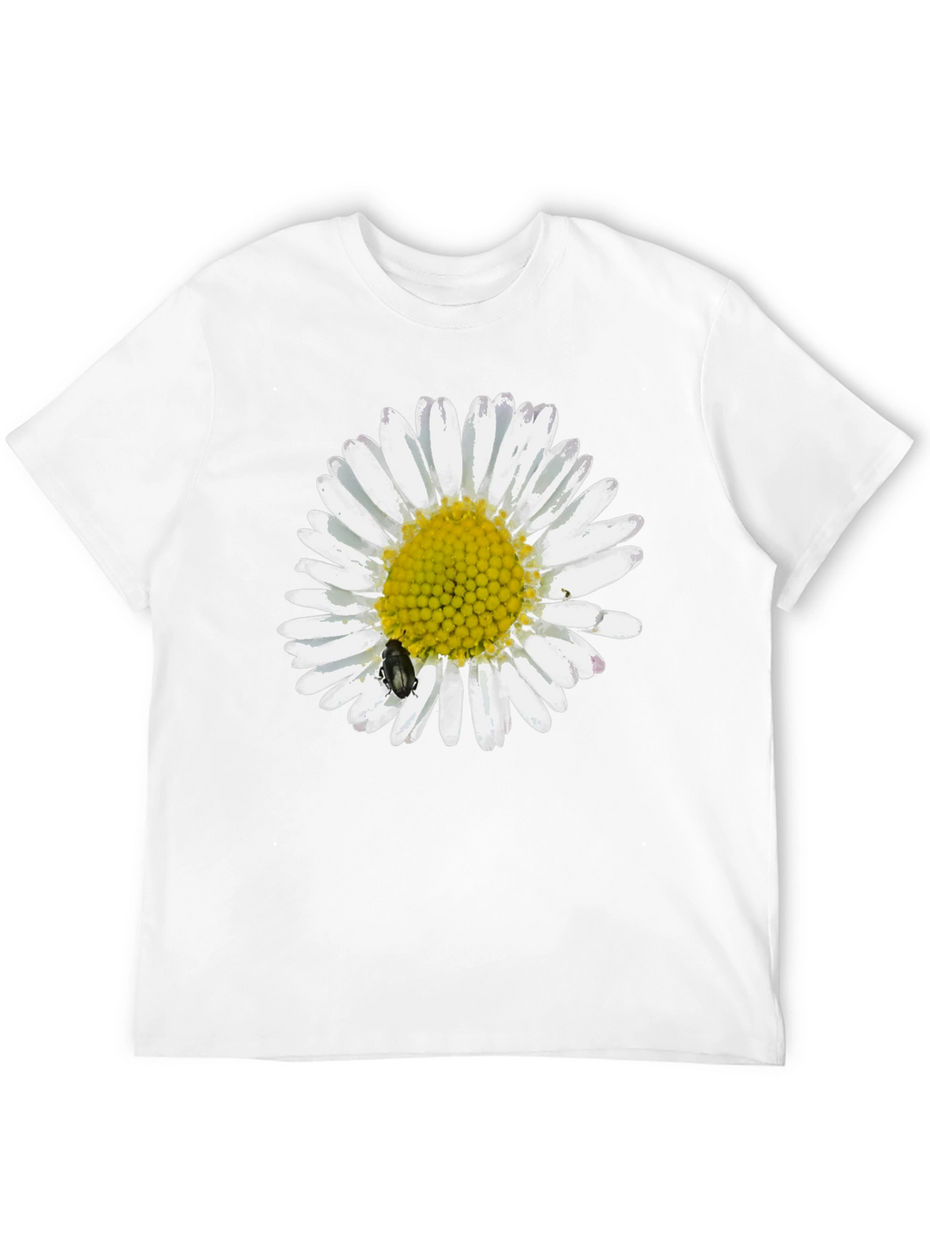 Daisy Graphic Tee - Black Casual T-Shirt