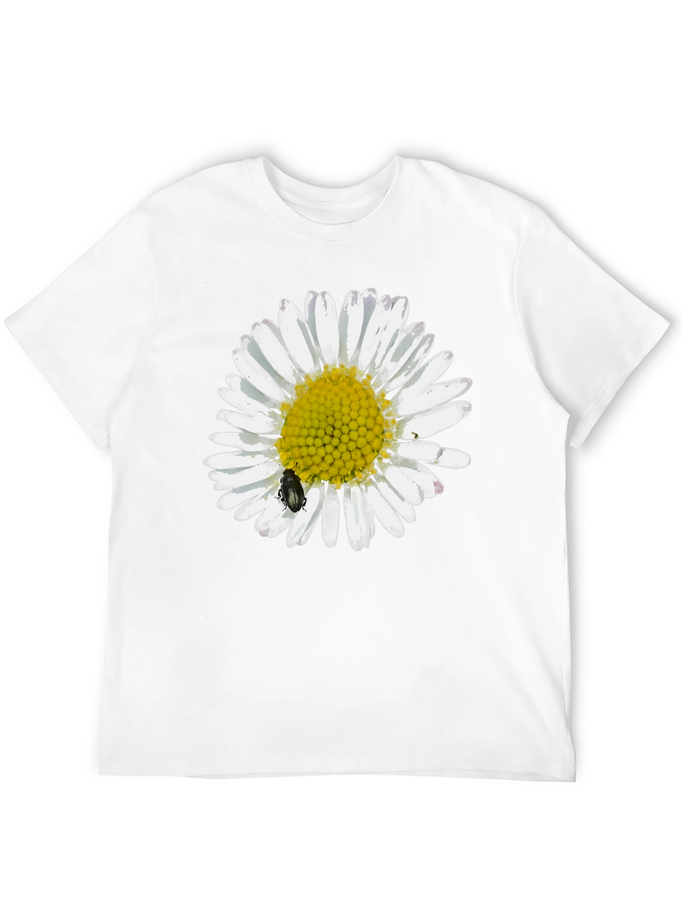 Daisy Graphic Tee - Black Casual T-Shirt